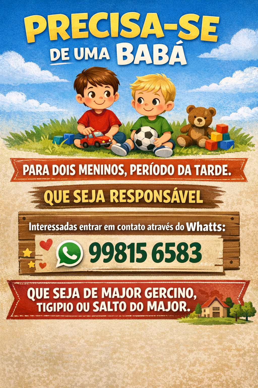 Precisa - se de uma Babá